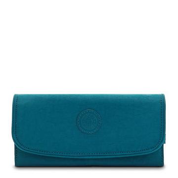 Portfele Kipling Money Land Snap Wallet Turkusowe | PL 1021JP